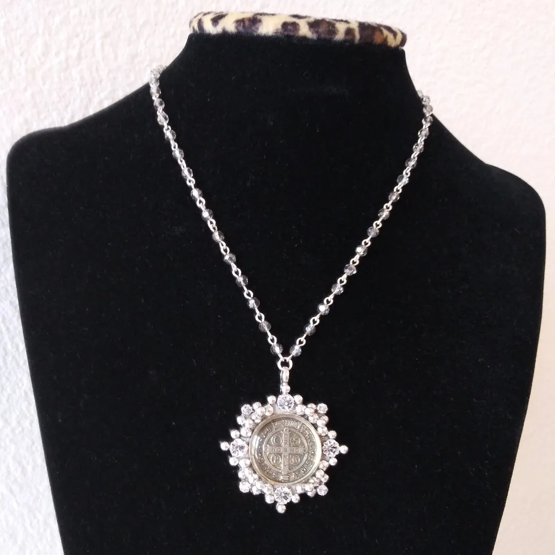 Cloister Crystal Choker, silver (CK:CC-bs-b745-a1)