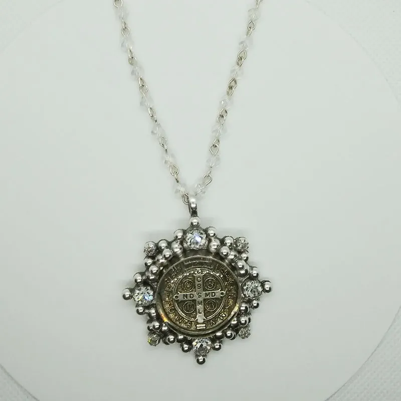 Cloister Crystal Choker, silver (CK:CC-bs-b893-a1)