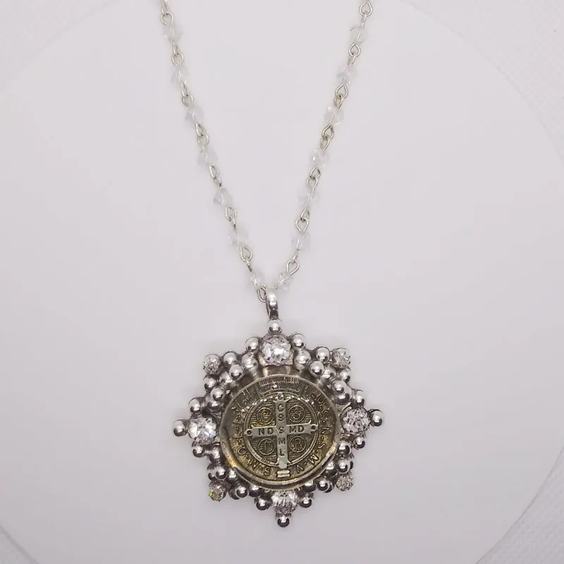 Cloister Crystal Choker, silver (CK:CC-bs-b893-a1)