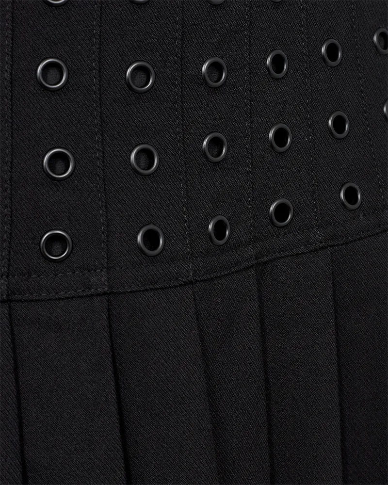 CMTAILOR - PLEATED SKIRT IN BLACK