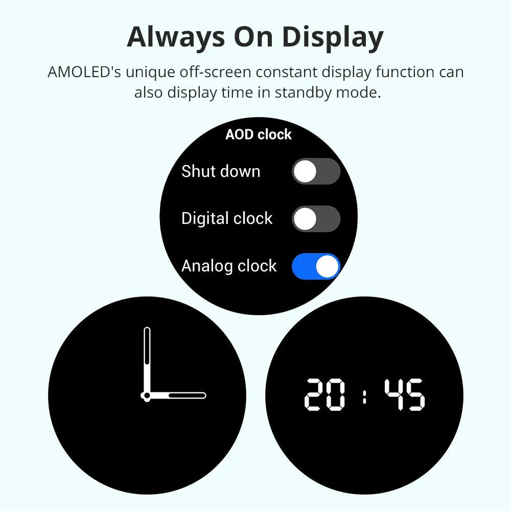 COLMI I31 Smartwatch 1.43″ AMOLED Screen Always On Display 100  Sport Mode Smart Watch