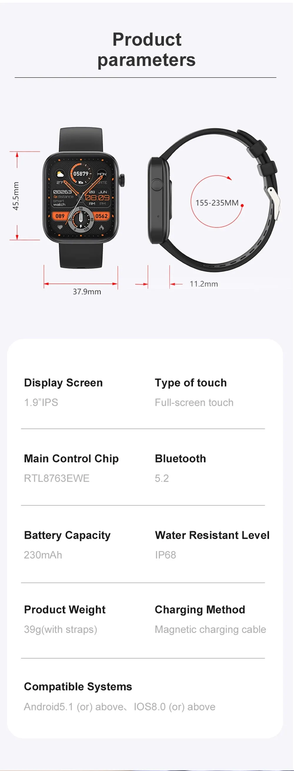 COLMI P71 1.90" TFT Display Smart Fitness Watch