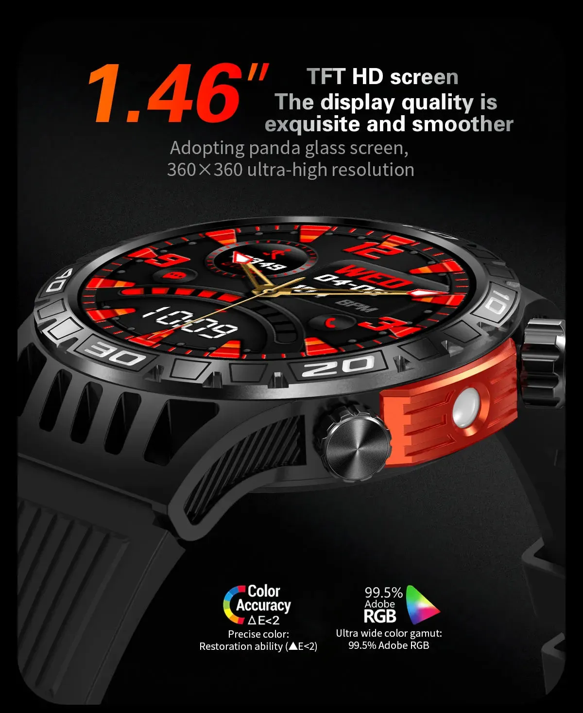 COLMI V71 1.46" HD Display Smart Fitness Watch