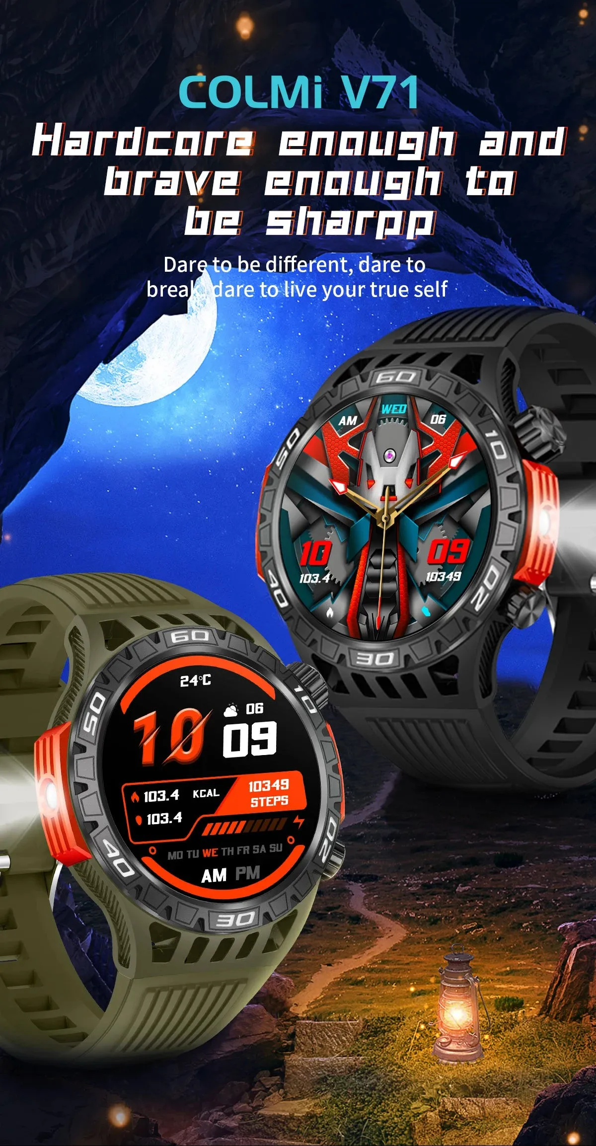 COLMI V71 1.46" HD Display Smart Fitness Watch