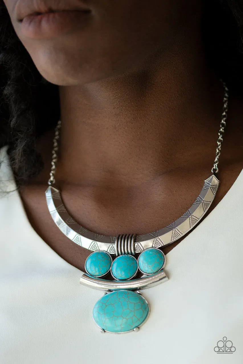 Commander in CHIEFETTE Blue Paparazzi Necklace