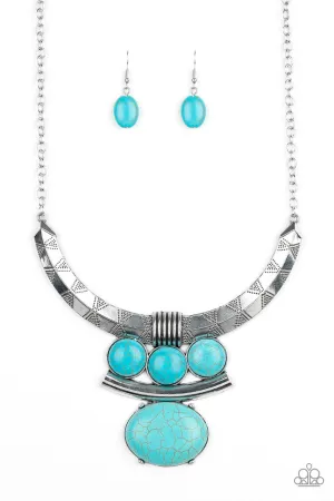 Commander in CHIEFETTE Blue Paparazzi Necklace