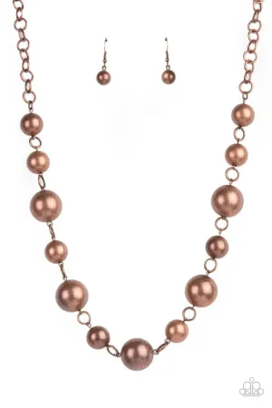 Commanding Composure Copper Paparazzi Necklace