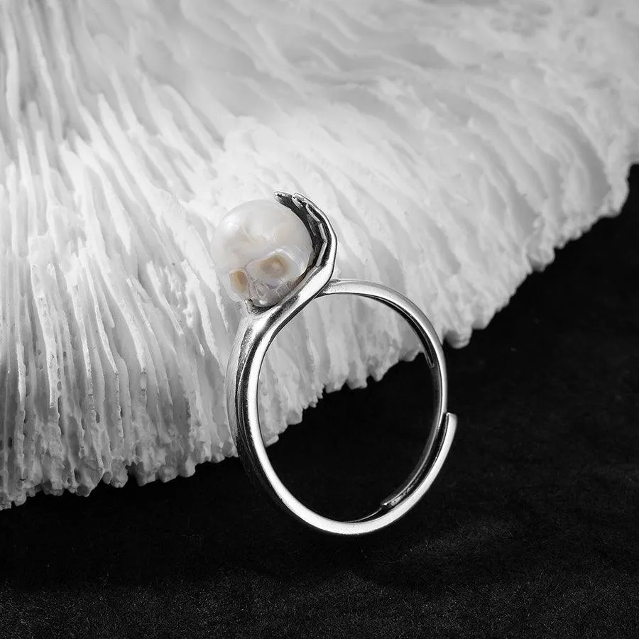 Cranium Pearl In Hand Ring