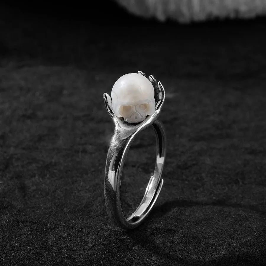 Cranium Pearl In Hand Ring