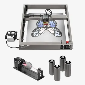 Creality 22W Laser Engraver 4-in-1 Rotary Roller Kit for Glass Tumbler Ring, 120W Power Laser Cutter and Engraver Machine, CNC Laser Engraving