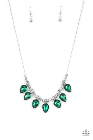 Crown Jewel Couture Green Paparazzi Necklace