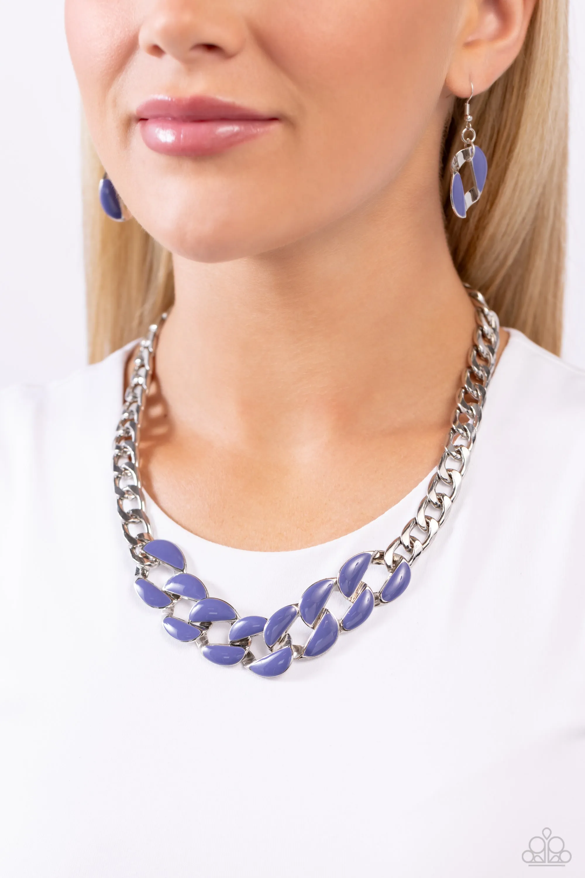CURB Craze - Blue (Persian Jewel) Necklace