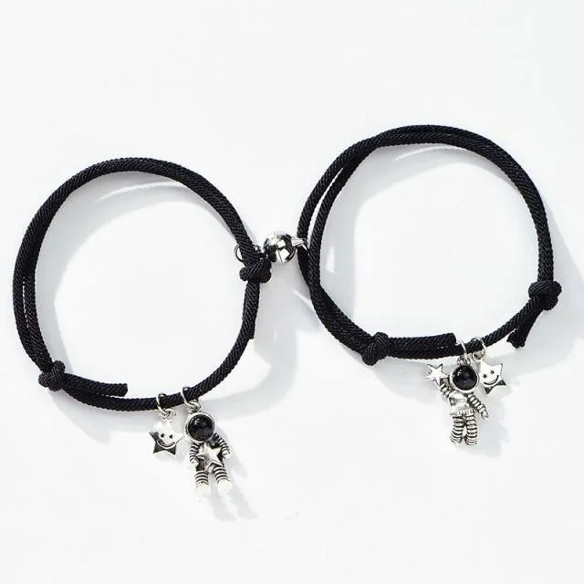 Cute Star Astronaut Couple Bracelet Magnetic Bracelet