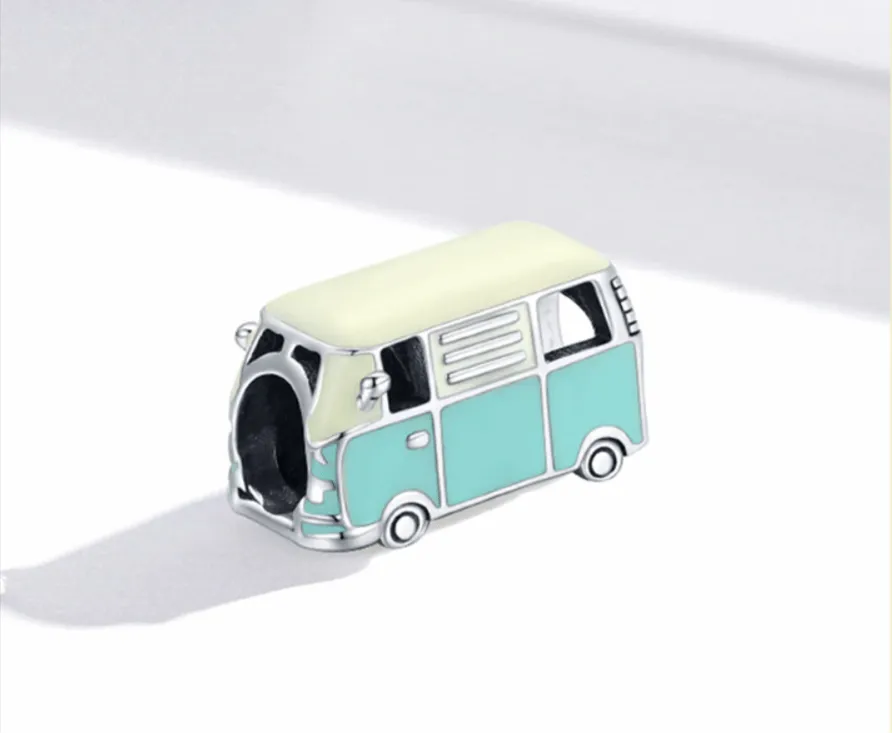 Cycolinks 925 Sterling Silver Camper Van Charm
