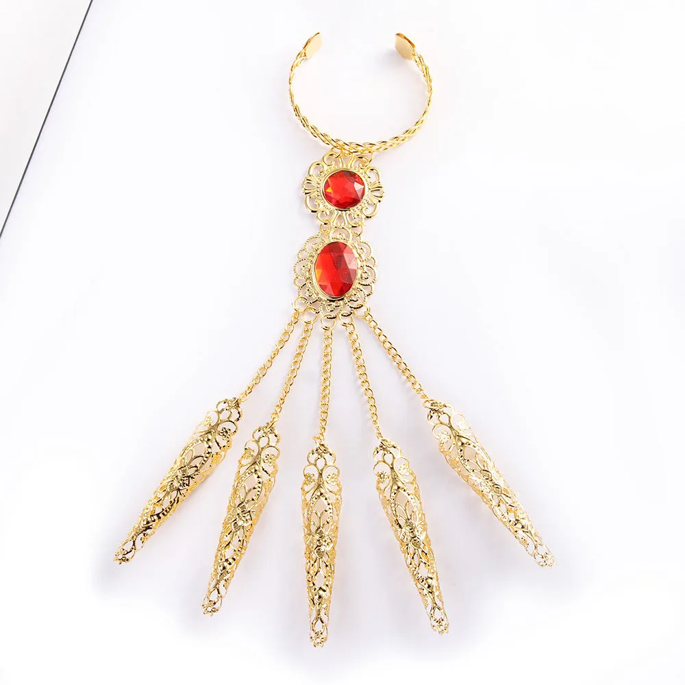Dance Props Golden Indian Girl Nails