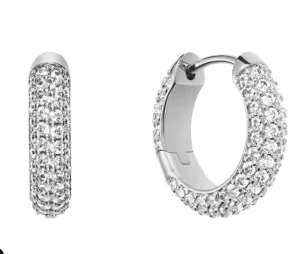 Daniel Wellington Pavé Crystal Earrings Silver