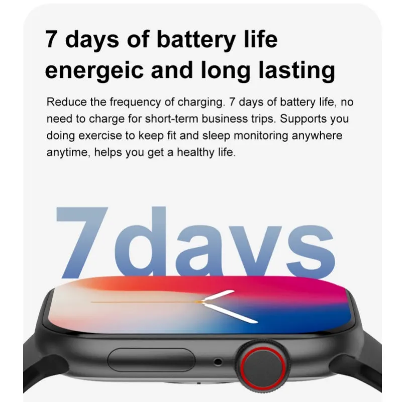 DATEOY DT Watch 10 Smartwatch| ChatGPT | 2.06" AMOLED Always-on Display | 3D Stereo Vision | 4GB Memory | MP4 Video | TWS Headset Connection | USB Flash Mode | Super Fast Charging
