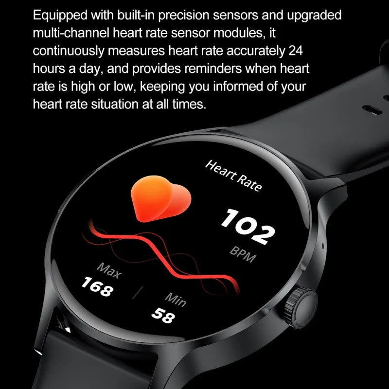 DaTeoy H30 Smart Watch, 1.43" AMOLED Display, Fitness Tracker with Bluetooth Call, Voice Control, NFC, IP68 Waterproof, Sleep & Heart Rate Monitor, 7-Day Battery Life, Compatible with Android and iOS