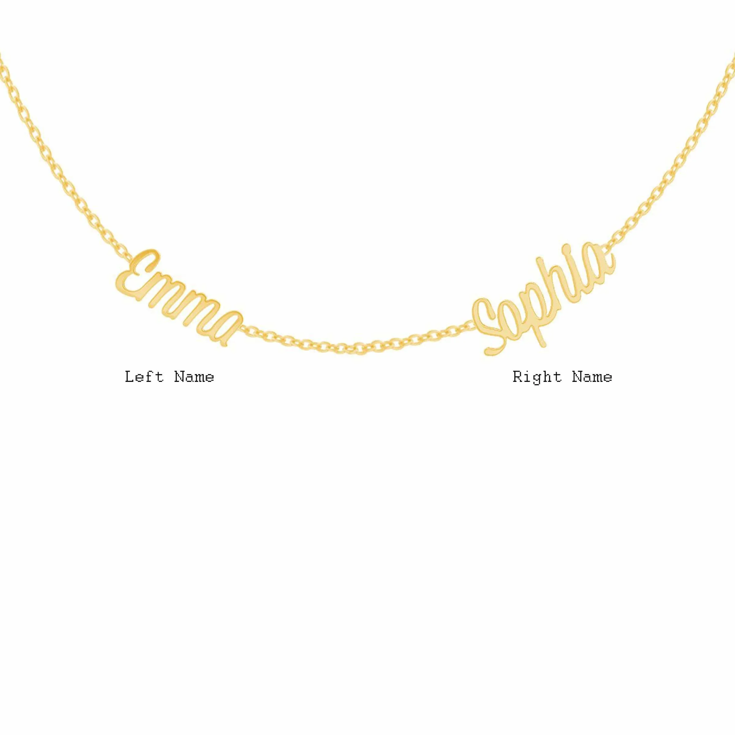 Deux Name Necklace