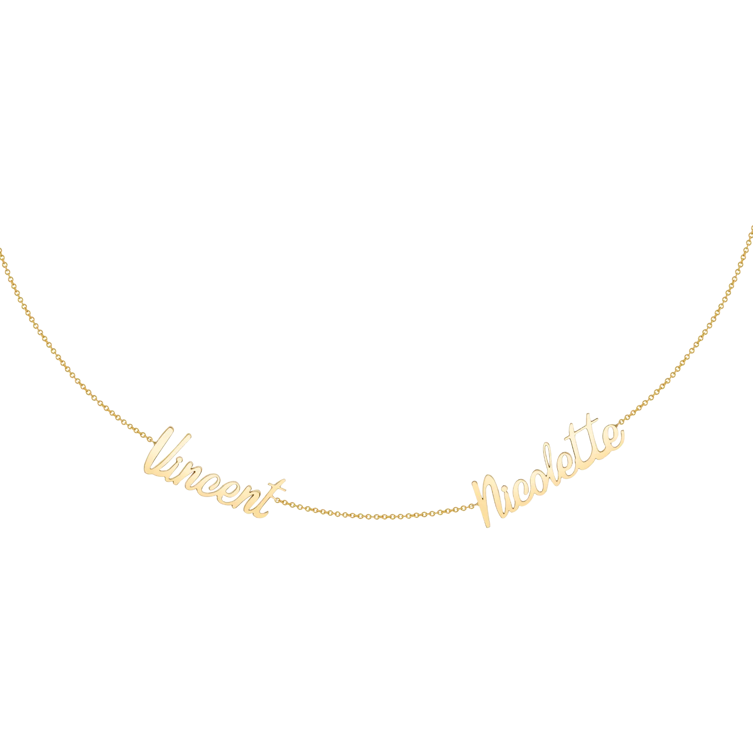 Deux Name Necklace