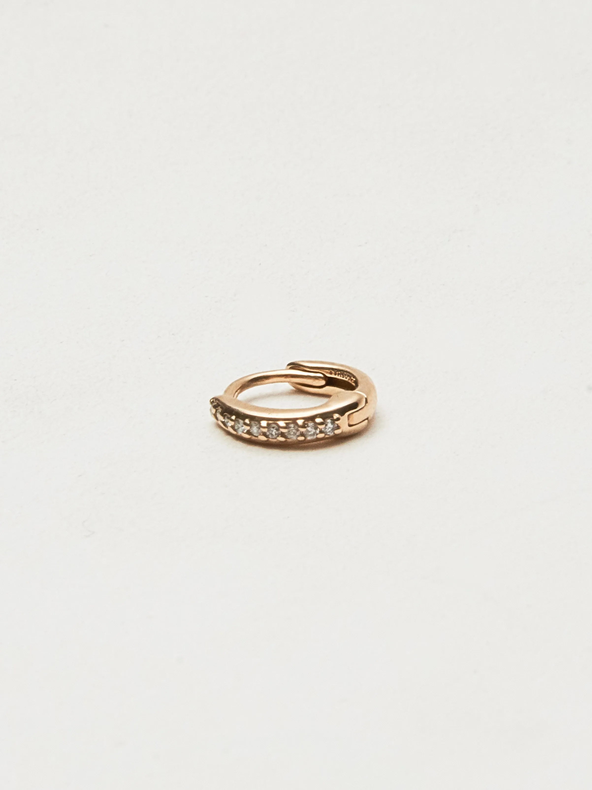 Diamond Hinge Mini Hoop (Single)