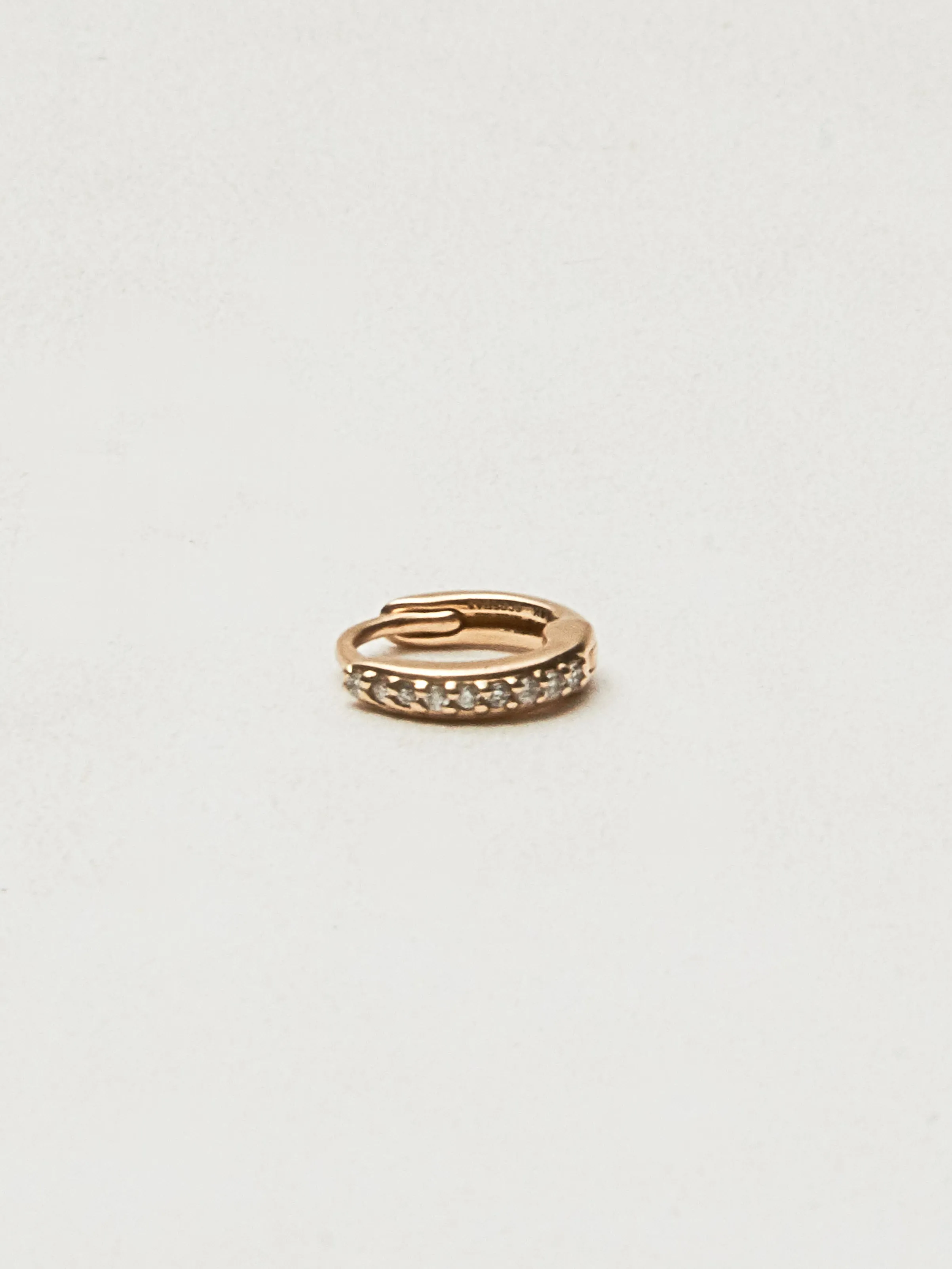 Diamond Hinge Mini Hoop (Single)