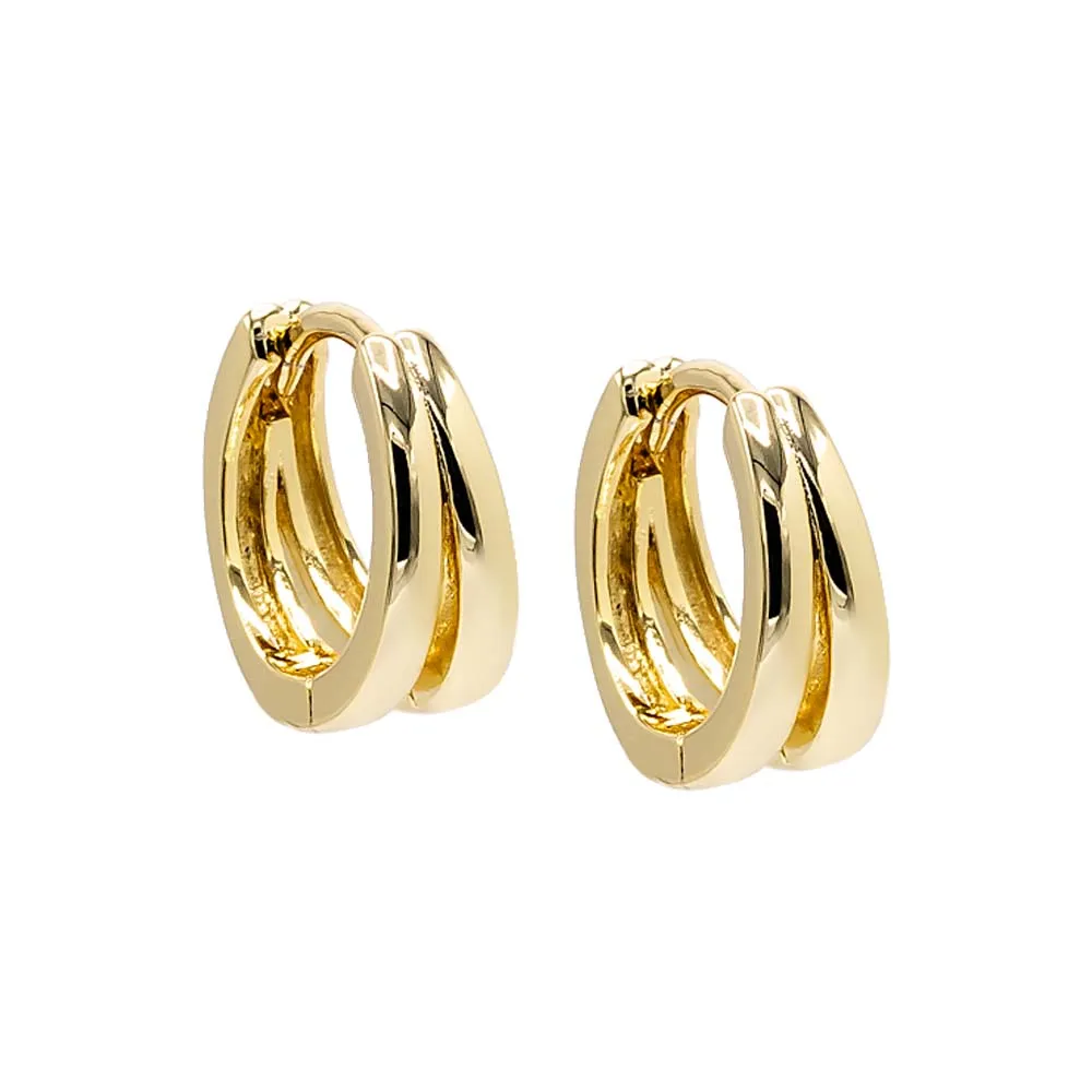 Double Graduated Huggie Earring