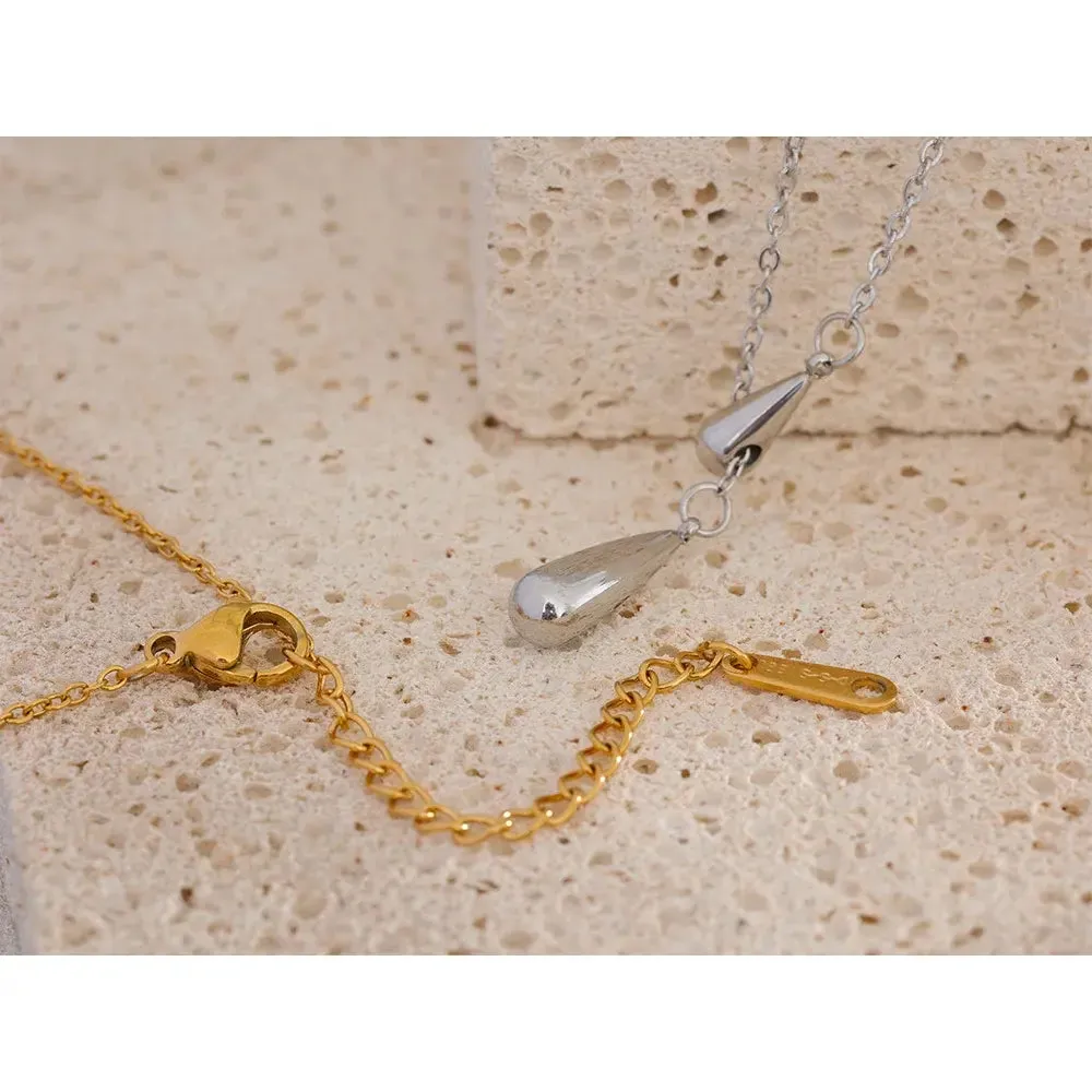 Drop Cast Pendant Necklace