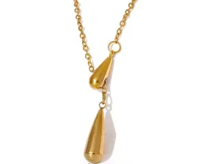 Drop Cast Pendant Necklace