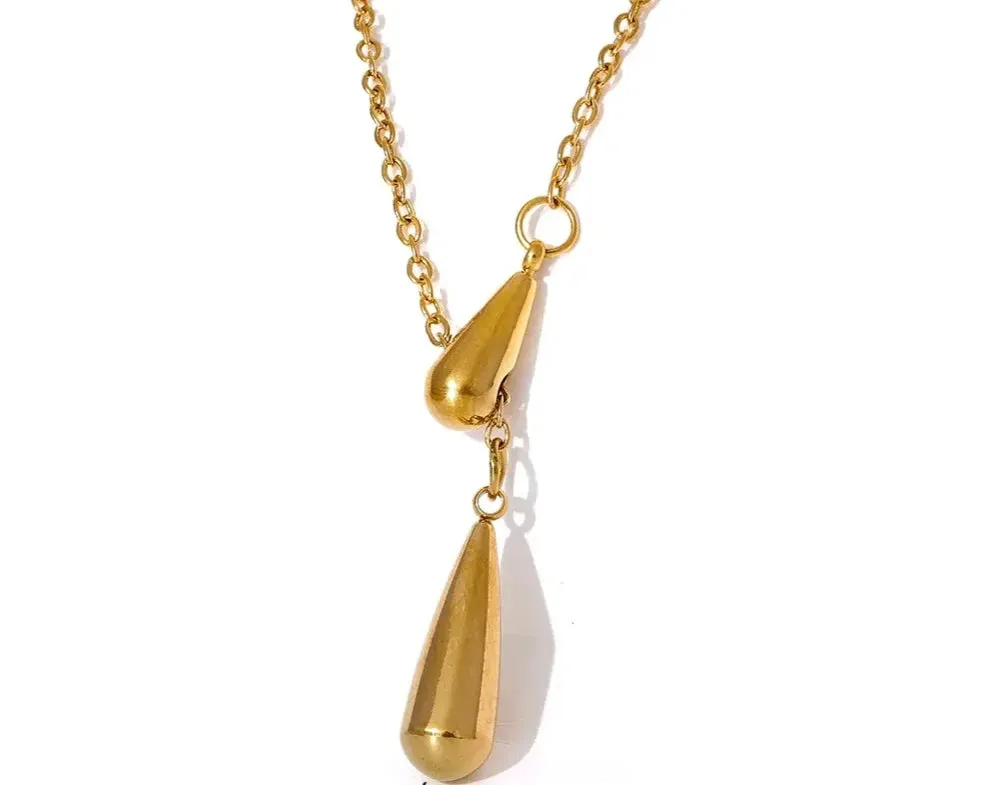 Drop Cast Pendant Necklace