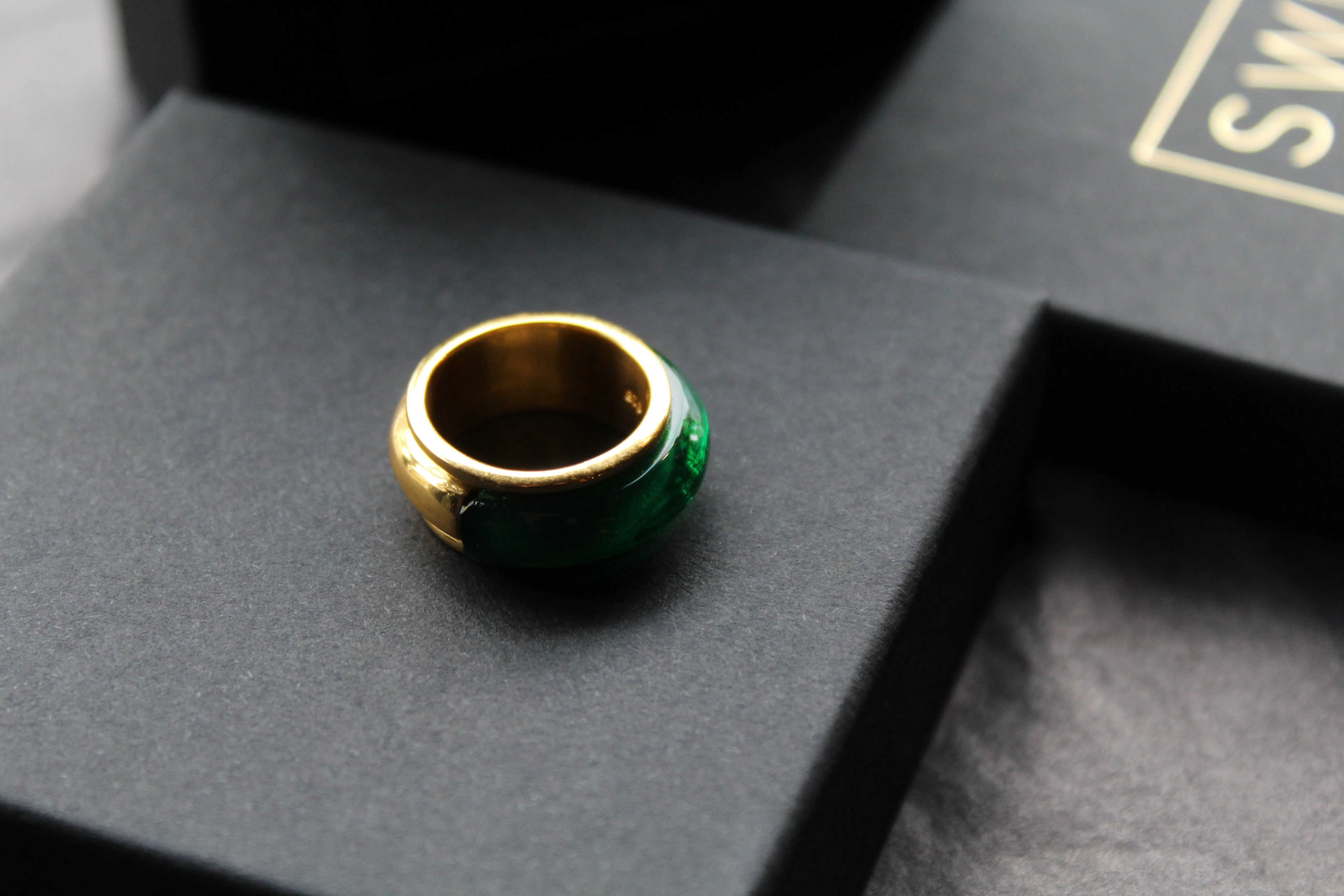 Emerald Green Cocktail Ring