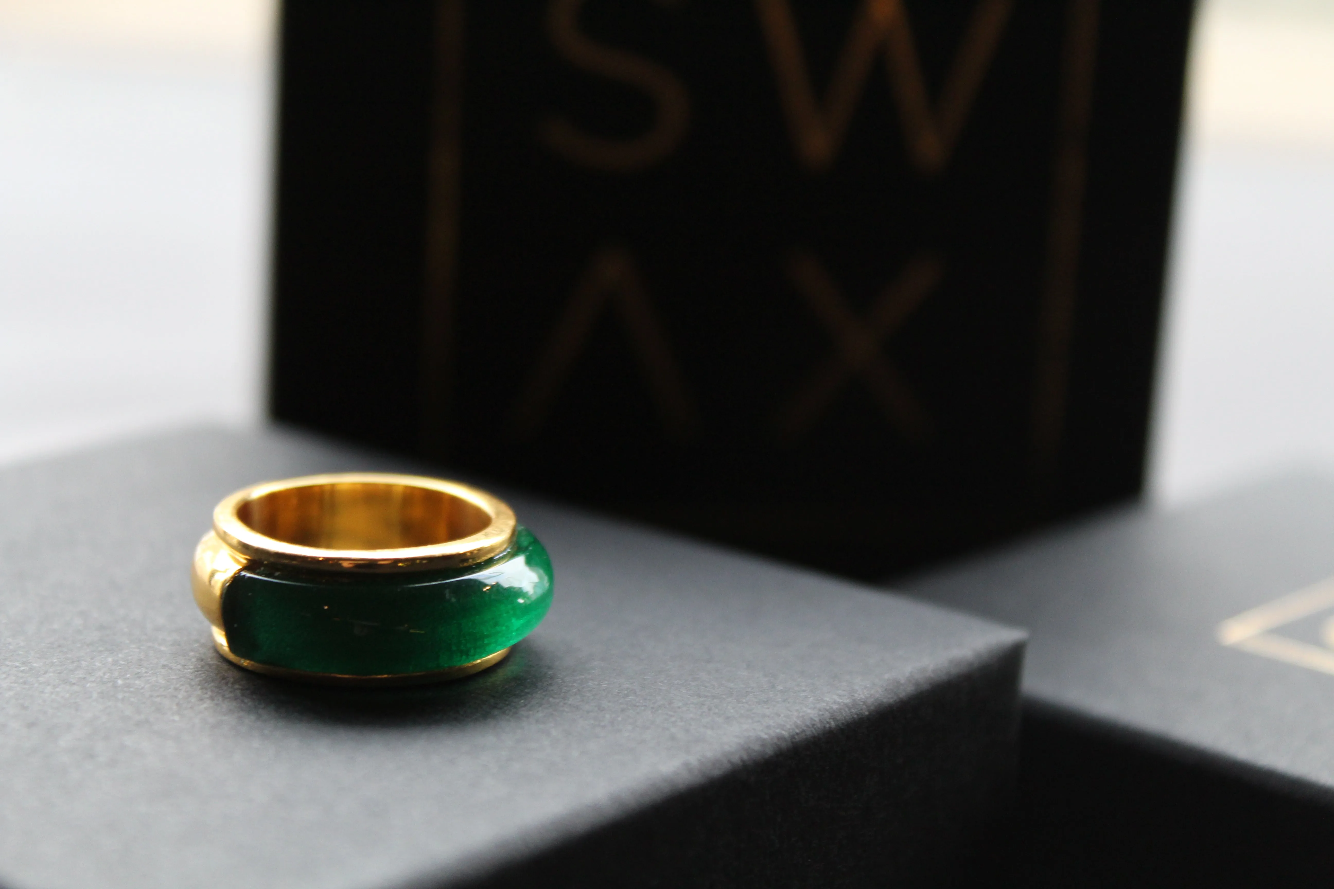 Emerald Green Cocktail Ring