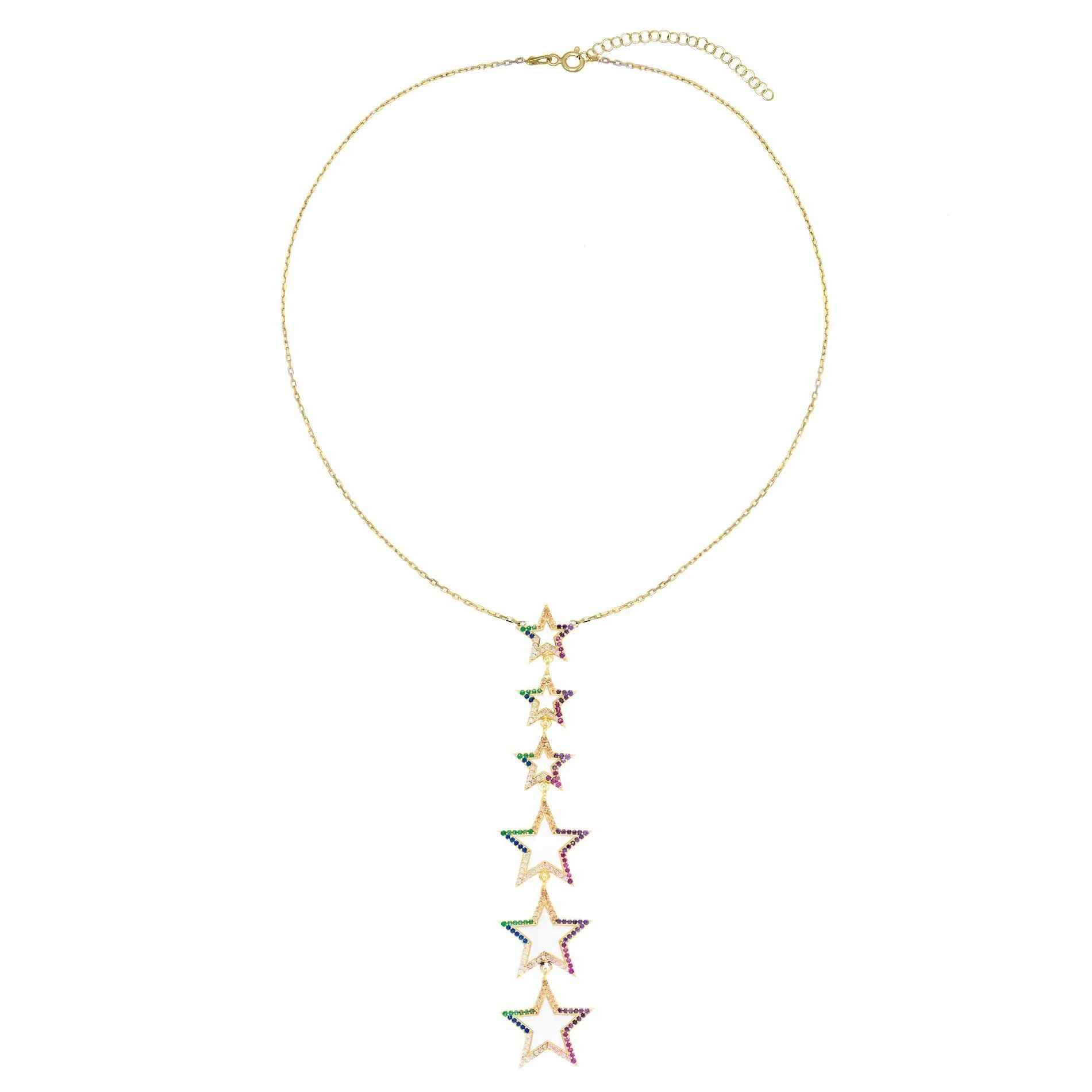 Enamel Star Lariat