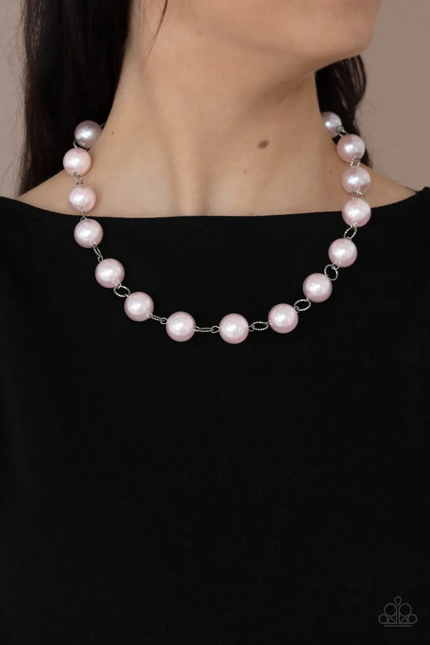 Ensconced in Elegance Pink Paparazzi Necklace