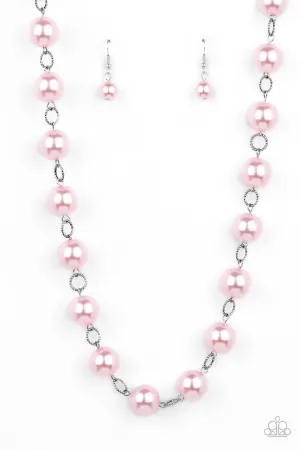Ensconced in Elegance Pink Paparazzi Necklace