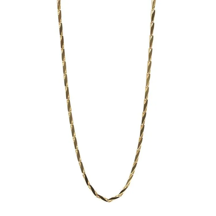Estate Gold Fancy Link Chain 24" Necklace