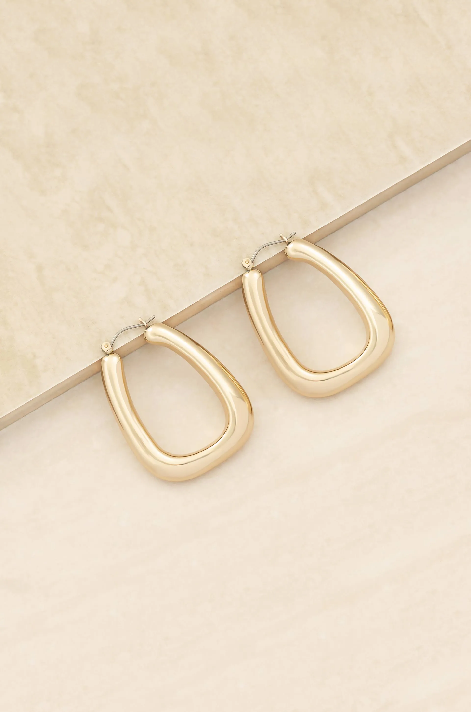 Everyday Boss 18k Gold Plated Hoop Earrings