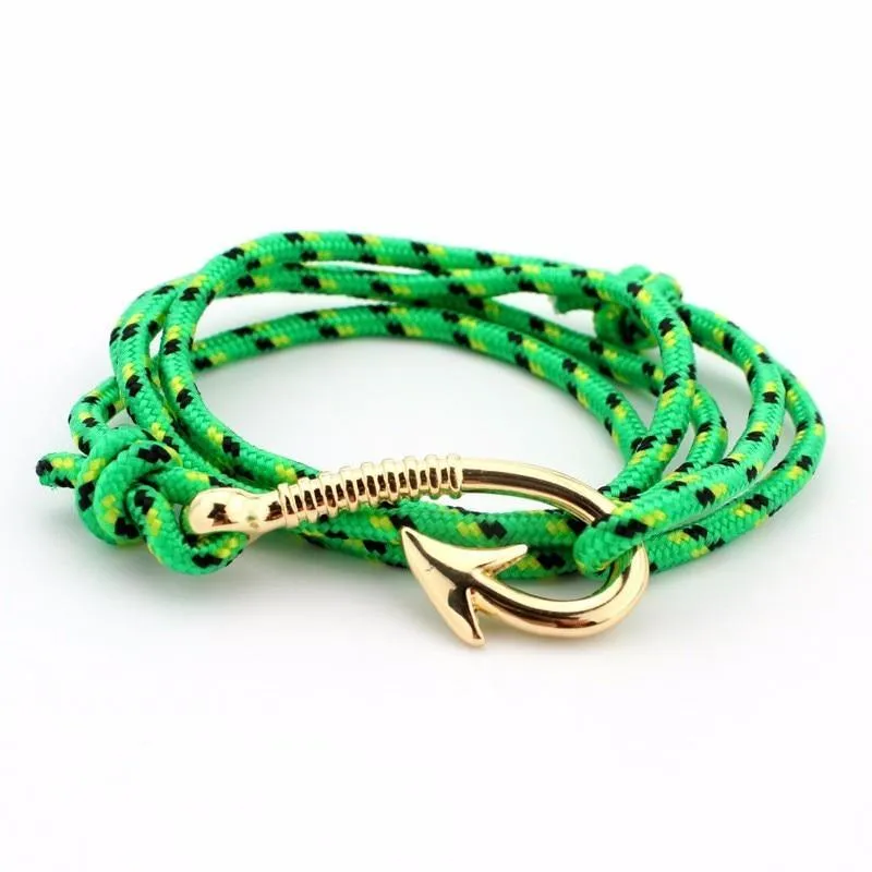 Fashion Hot Multilayer Rope Bracelet hope Anchor Sailor Anchor Bracelets  For Men and  Women Best Gift Hook Bracelet