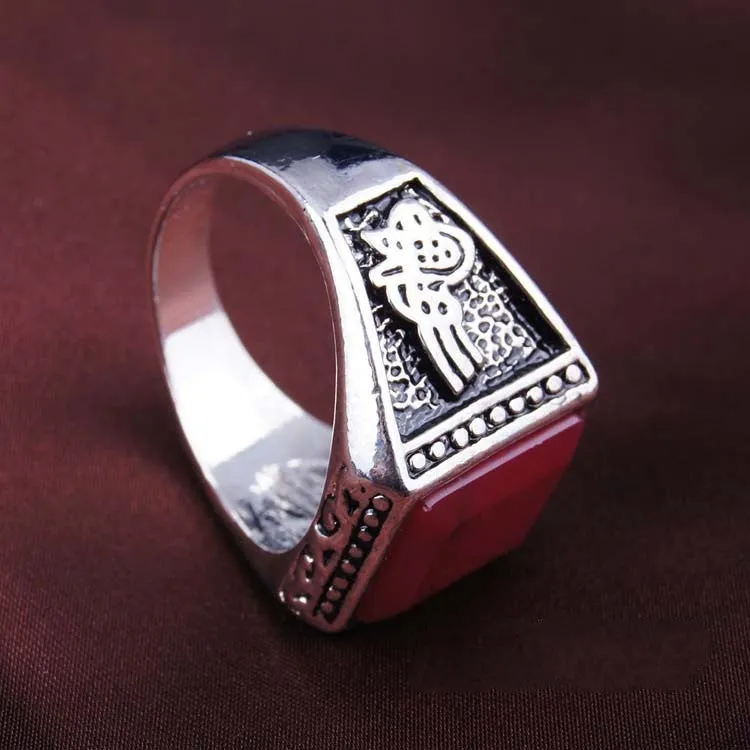 Fine Jewelry 925 Sterling Silver Turquoise Ring Gorgeous Lord Of The Rings For Men New Fashion Engagement Ring