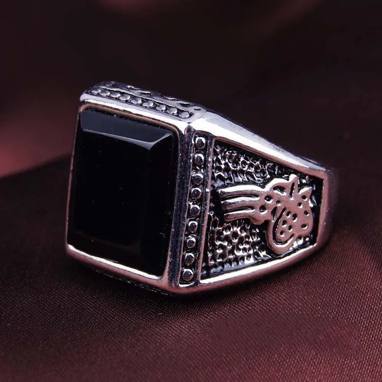 Fine Jewelry 925 Sterling Silver Turquoise Ring Gorgeous Lord Of The Rings For Men New Fashion Engagement Ring