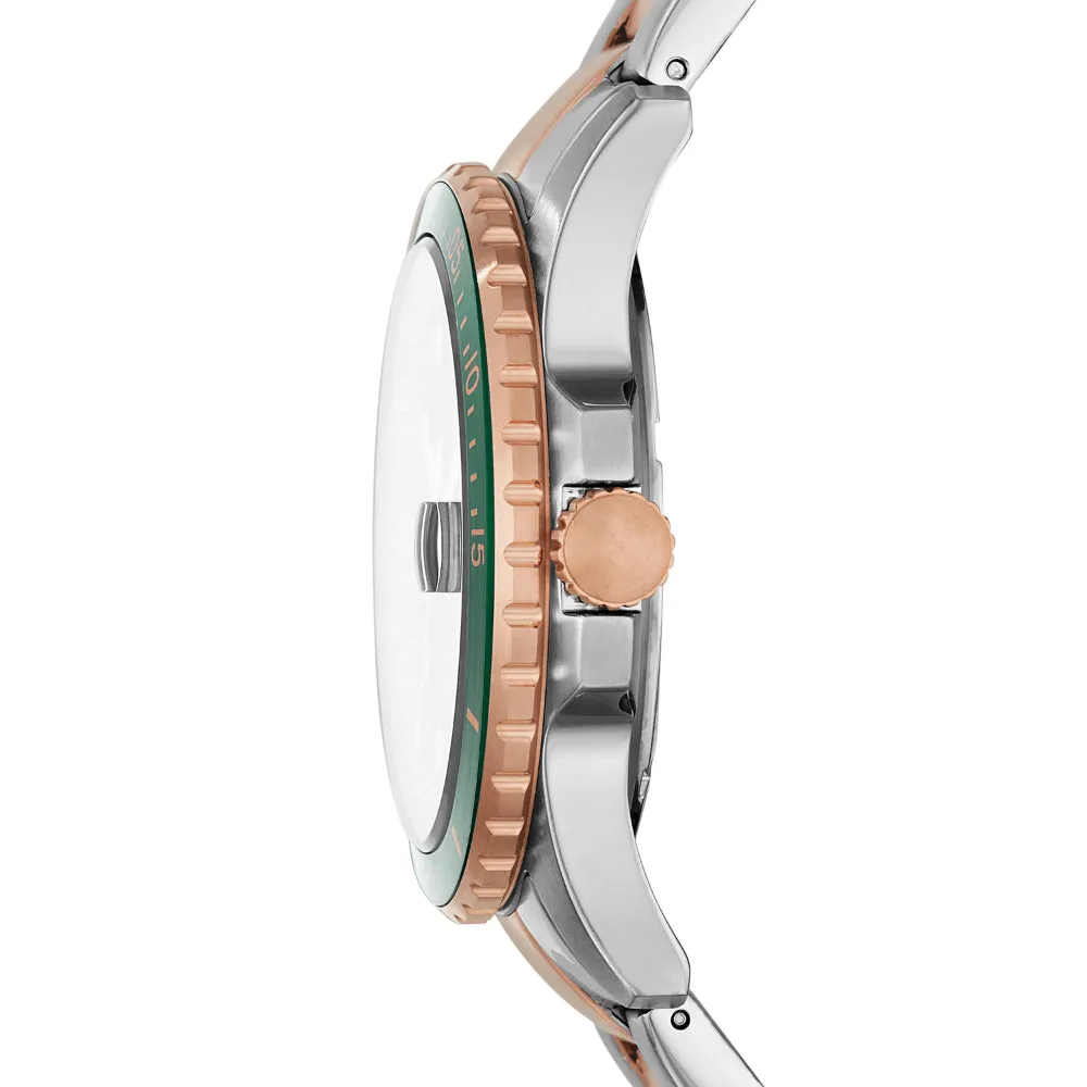 Fossil FB-01 Three-Hand Date Two-Tone Stainless Steel  Men's Watch