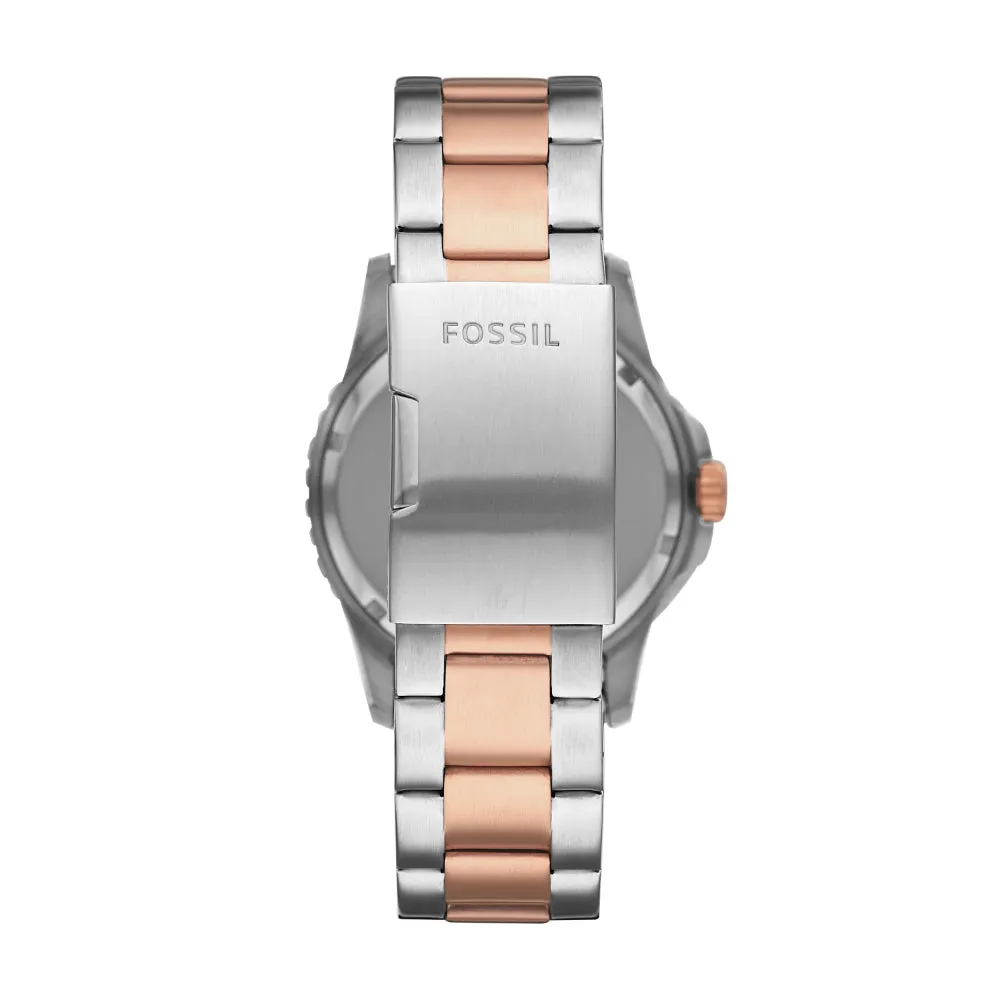 Fossil FB-01 Three-Hand Date Two-Tone Stainless Steel  Men's Watch