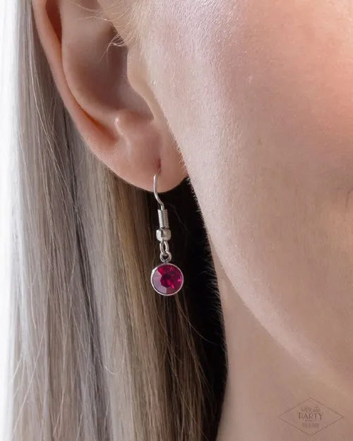 Four Leaf Fashion - Pink - Rhinestone Clover Paparazzi Short Necklace - Pink Diamond Exclusive