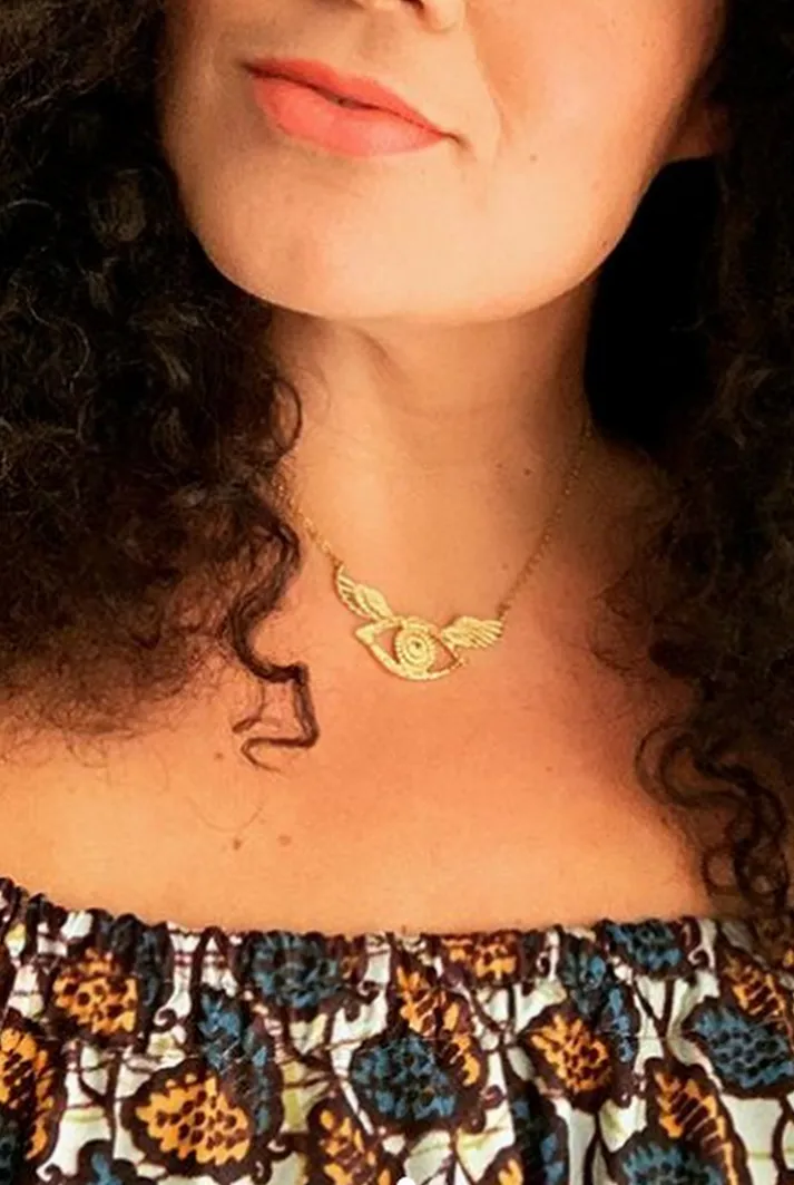 Fridha Eye Wing Necklace
