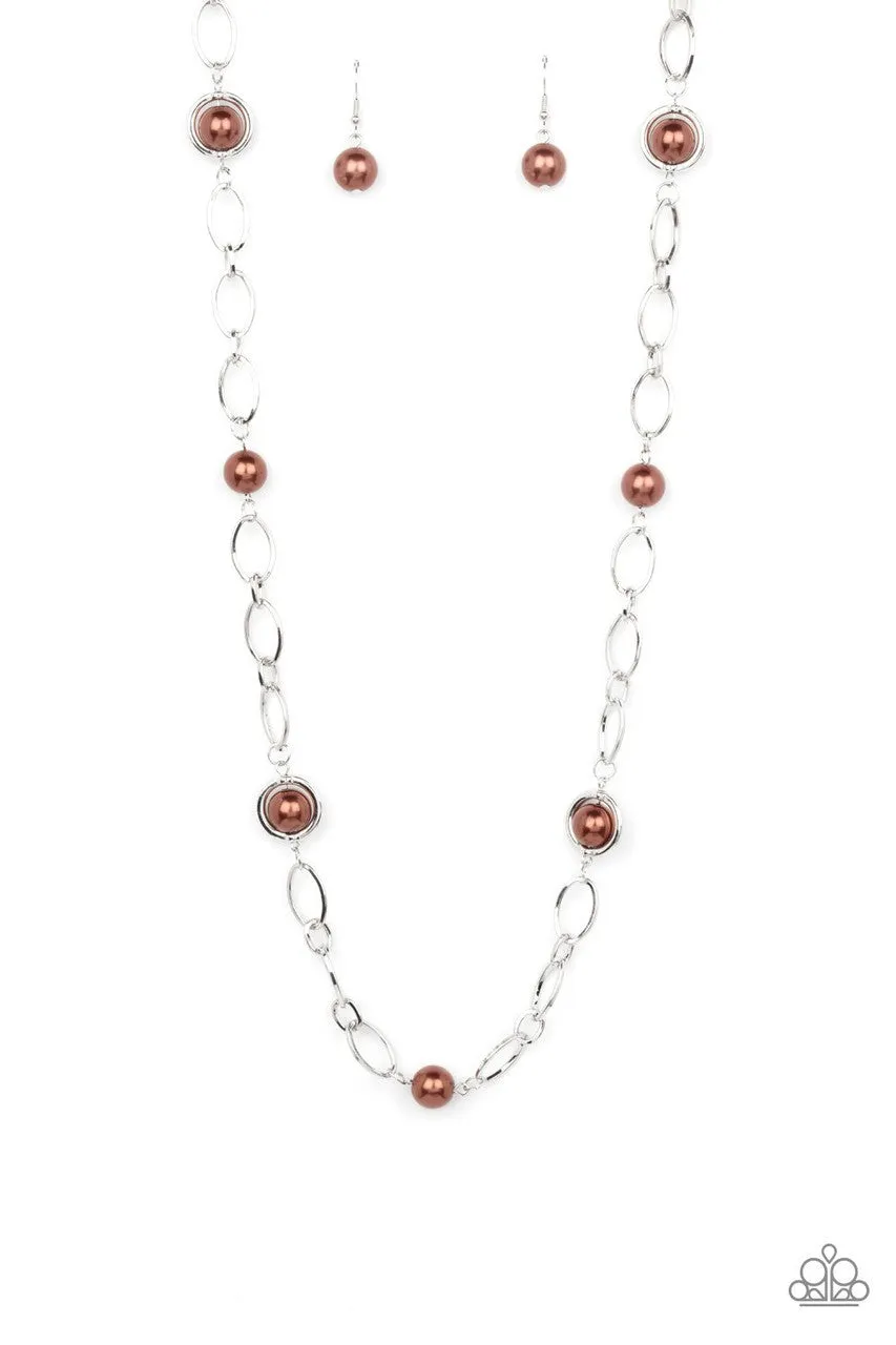Fundamental Fashion Brown Paparazzi Necklace