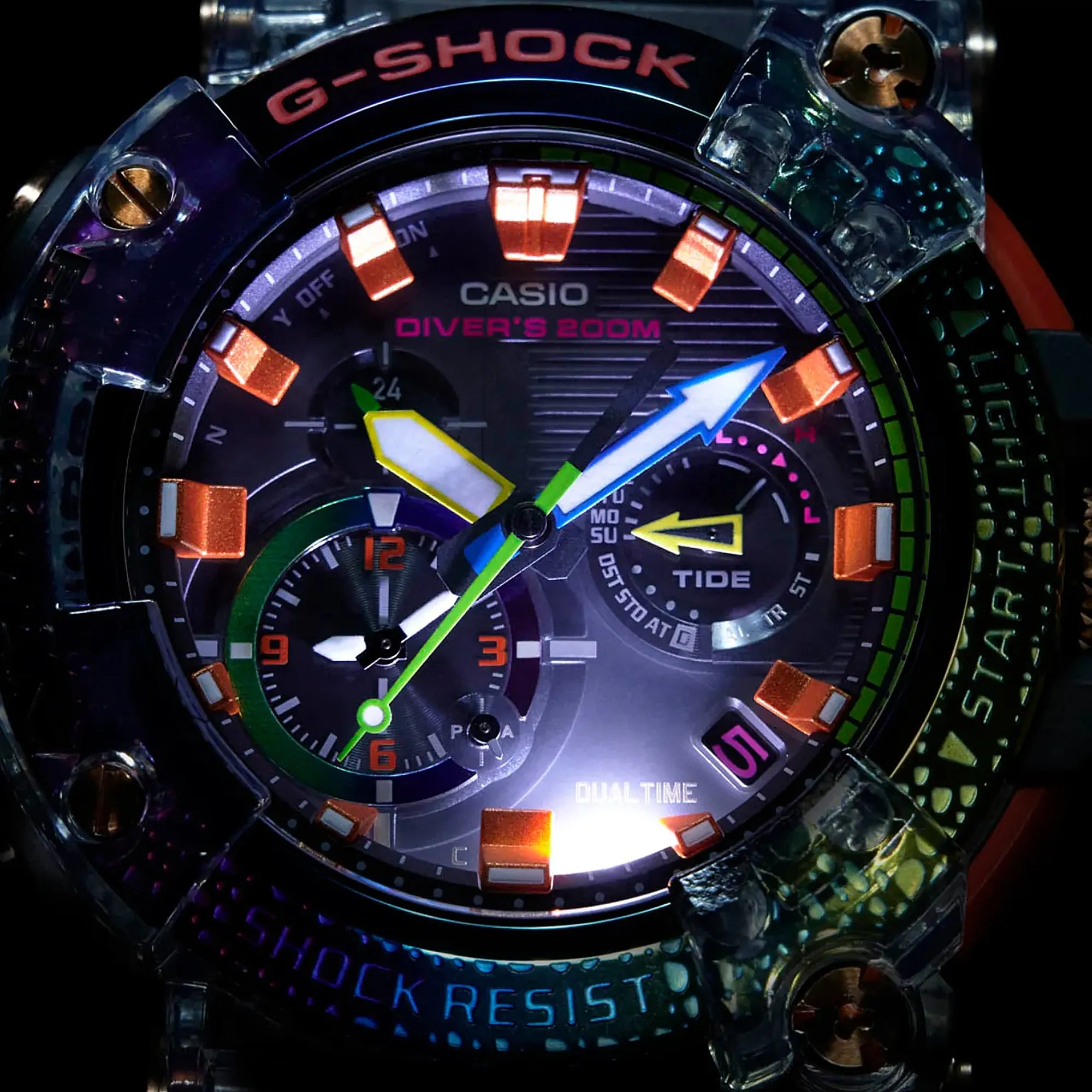 G-Shock Master Of G Frogman GWFA1000 in Rainbow