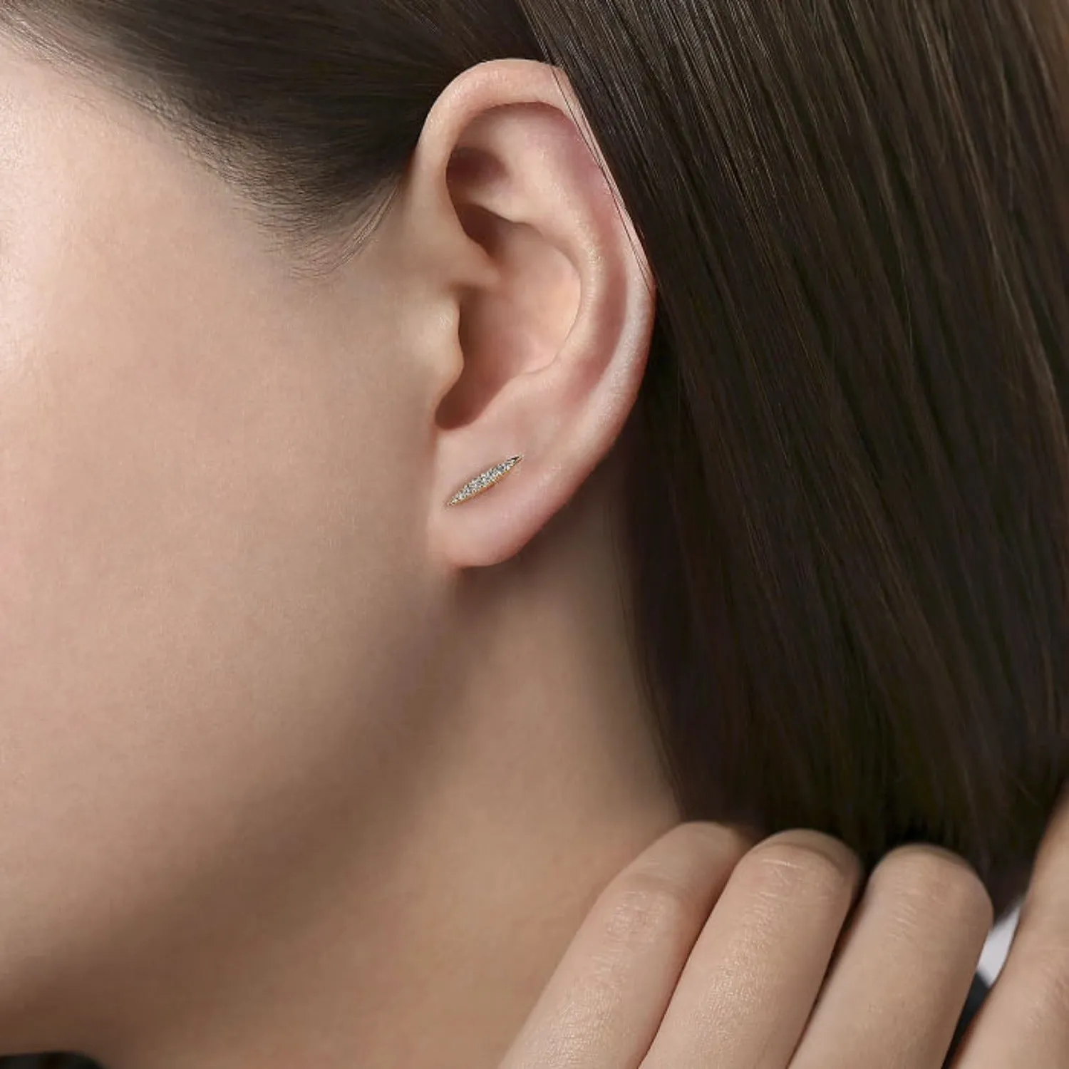 Gabriel & Co. Spiked Diamond Stud Earrings
