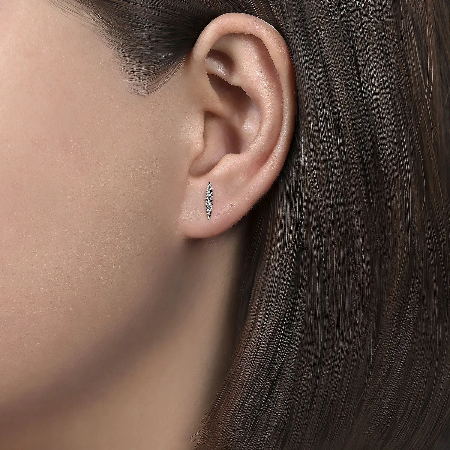Gabriel & Co. Spiked Diamond Stud Earrings