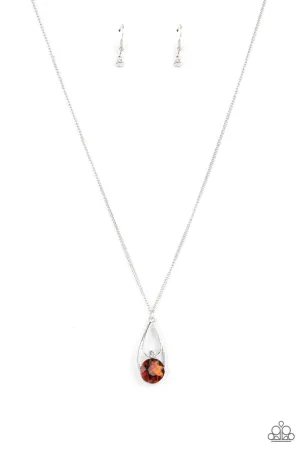 Gala Gleam Brown Paparazzi Necklace