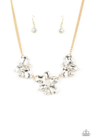 Galactic Goddess Gold Paparazzi Necklace